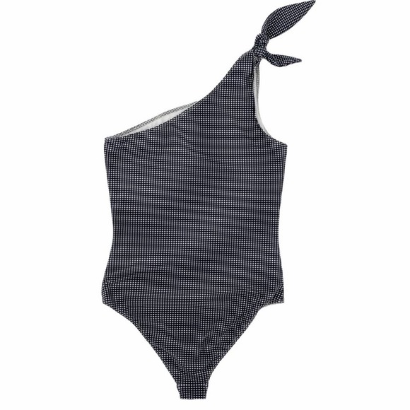 Frame Denim Knot One Piece Asymmetrical Swimsuit - Picture 6 of 10